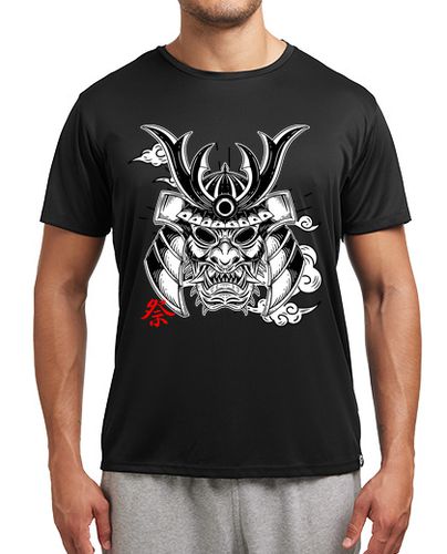 Camiseta Hombre Deportiva máscara japonesa aterradora laTostadora - latostadora.com - Modalova