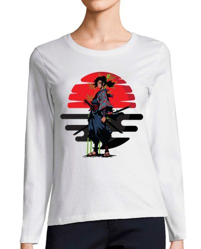 Camiseta Mujer Manga Larga samurai adolescente laTostadora - latostadora.com - Modalova