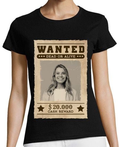 Camiseta Mujer Manga Corta camiseta wanted foto personalizable laTostadora - latostadora.com - Modalova