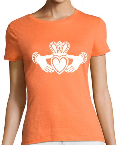 Camiseta Mujer Manga Corta celta claddagh laTostadora - latostadora.com - Modalova