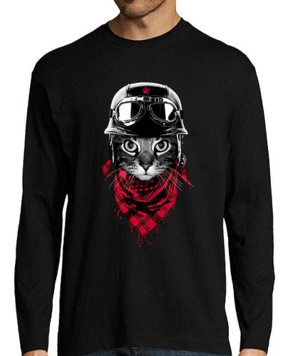 Camiseta Hombre Manga Larga gato aventurero laTostadora - latostadora.com - Modalova