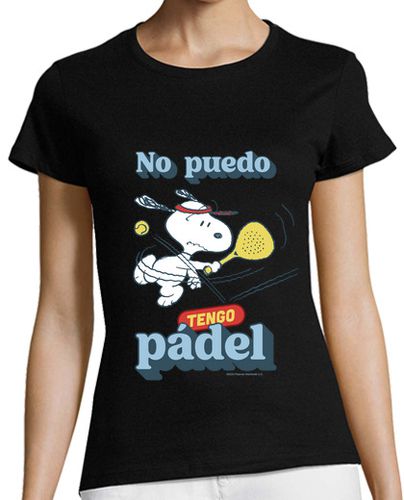 Camiseta Mujer Manga Corta No puedo tengo pádel snoopy laTostadora - latostadora.com - Modalova