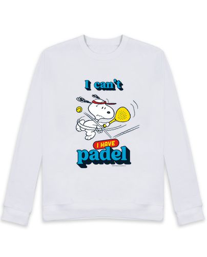 Sudadera Sin Capucha Unisex I cant I have padel Snoopy v2 laTostadora - latostadora.com - Modalova