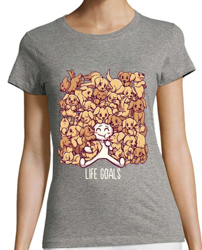 Camiseta Mujer Manga Corta metas de la vida - camisa de mujer laTostadora - latostadora.com - Modalova