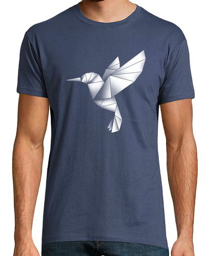 Camiseta Hombre Manga Corta Colibrí origami H laTostadora - latostadora.com - Modalova