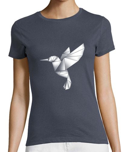 Camiseta Mujer Manga Corta Colibrí origami M laTostadora - latostadora.com - Modalova