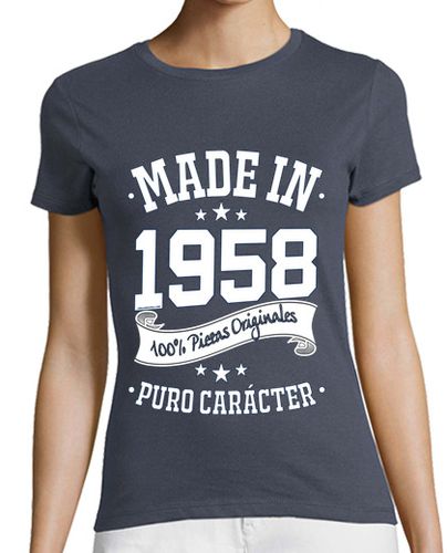 Camiseta Mujer Manga Corta Made in 1958 laTostadora - latostadora.com - Modalova