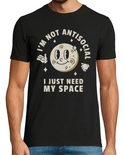 Camiseta Hombre Manga Corta I Am Not Antisocial I Just Need My Spac laTostadora - latostadora.com - Modalova