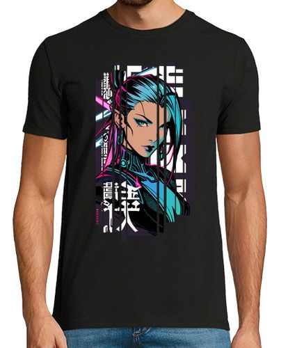 Camiseta Hombre Manga Corta mujer de neón cyberpunk laTostadora - latostadora.com - Modalova