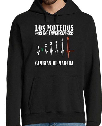 Sudadera Con Capucha Para Hombre Los moteros no envejecen cambian de mar laTostadora - latostadora.com - Modalova