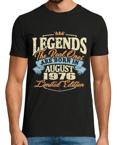 Camiseta Hombre Manga Corta nacido en agosto de 1976 laTostadora - latostadora.com - Modalova