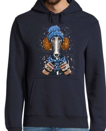 Sudadera Con Capucha Para Hombre Galgo con orejeras laTostadora - latostadora.com - Modalova