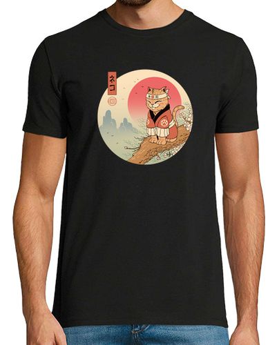 Camiseta Hombre Manga Corta Gato maullido de Sakura laTostadora - latostadora.com - Modalova