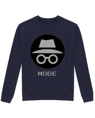 Sudadera Sin Capucha Unisex MODO INCOGNITO mod 2 laTostadora - latostadora.com - Modalova