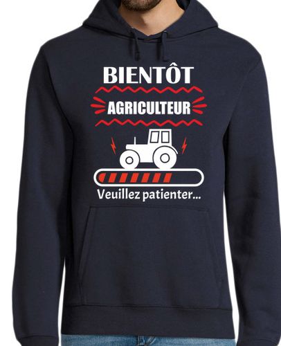 Sudadera Con Capucha Para Hombre pronto será granjero tractor laTostadora - latostadora.com - Modalova