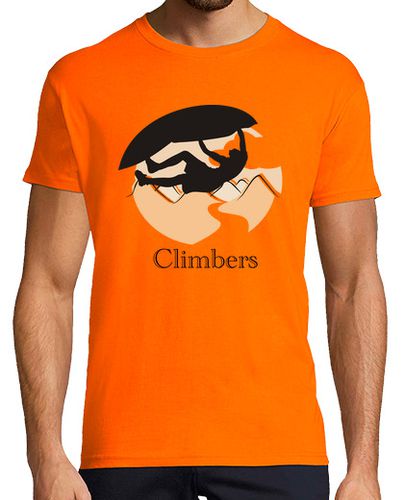 Camiseta Climbers techo Hombre, manga corta, naranja, calidad extra - latostadora.com - Modalova