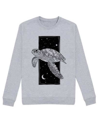 Sudadera Sin Capucha Unisex Cosmic turtle black ink - Jersey laTostadora - latostadora.com - Modalova