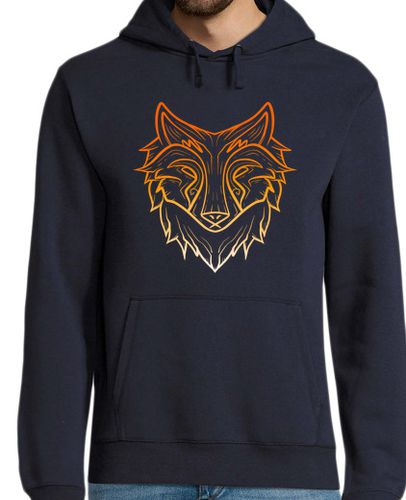 Sudadera Con Capucha Para Hombre lobo lineal laTostadora - latostadora.com - Modalova