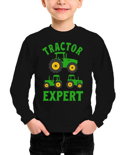 Camiseta Niño Manga Larga niño granjero experto en tractores agrí laTostadora - latostadora.com - Modalova