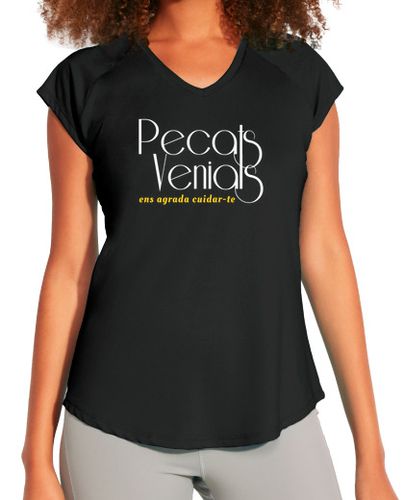 Camiseta Mujer Deportiva Pecats Venials Cuello V laTostadora - latostadora.com - Modalova