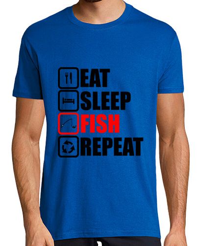 Camiseta comer dormir repetir peces - latostadora.com - Modalova