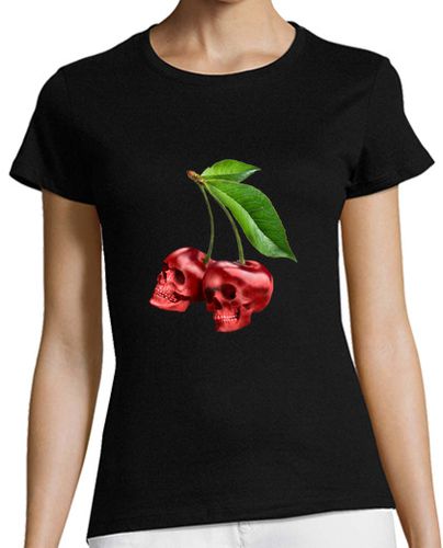 Camiseta Mujer Manga Corta calavera de cereza laTostadora - latostadora.com - Modalova