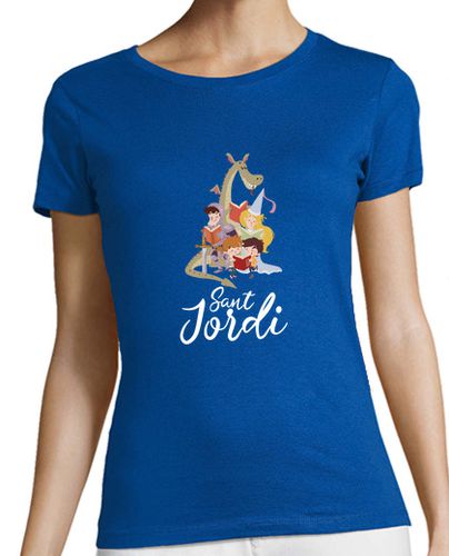 Camiseta mujer Sant Jordi ilustracion - latostadora.com - Modalova