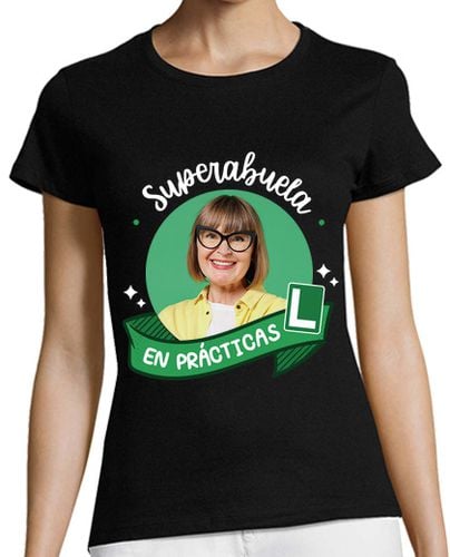 Camiseta Mujer Manga Corta camiseta superabuela en prácticas foto personalizable laTostadora - latostadora.com - Modalova