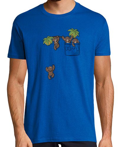 Camiseta lindos monos de bolsillo - latostadora.com - Modalova