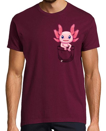 Camiseta bolsillo lindo axolotl salamander - camisa de hombre - latostadora.com - Modalova