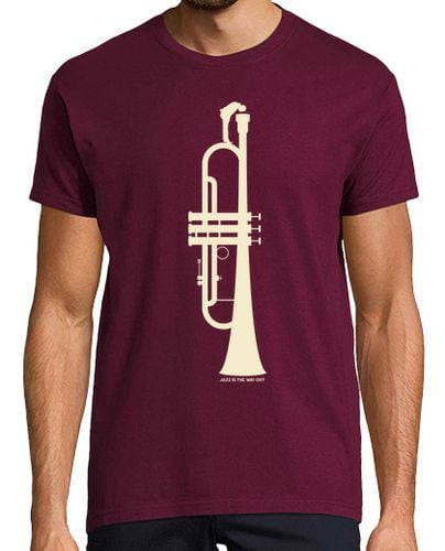 Camiseta Hombre Manga Corta Jazz is the Way Out (H) laTostadora - latostadora.com - Modalova