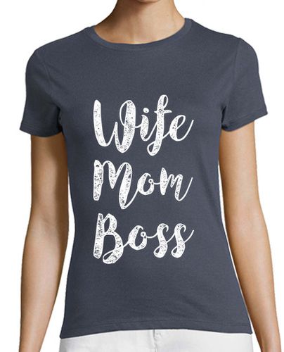Camiseta mujer esposa mamá jefe - latostadora.com - Modalova