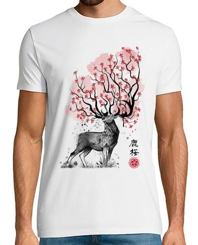 Camiseta Hombre Manga Corta Sakura Deer laTostadora - latostadora.com - Modalova