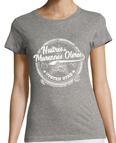 Camiseta mujer ostras de marennes-oléron laTostadora - latostadora.com - Modalova