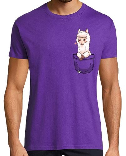 Camiseta Hombre Manga Corta bolsillo alpaca linda - camisa para hombre laTostadora - latostadora.com - Modalova