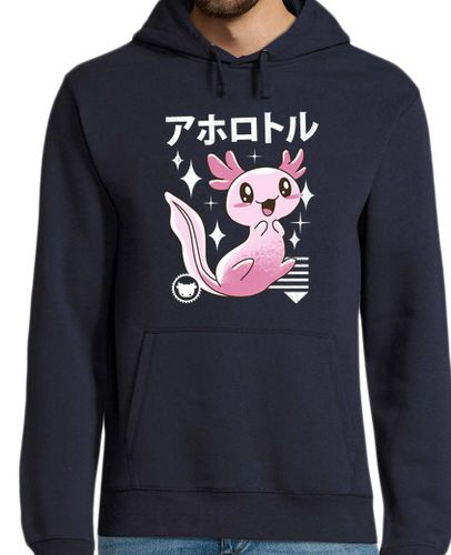 Sudadera Con Capucha Para Hombre axolotl kawaii laTostadora - latostadora.com - Modalova