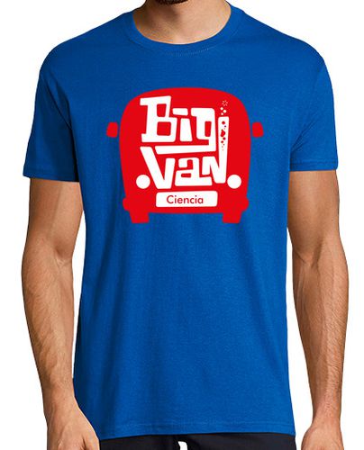 Camiseta Hombre Manga Corta Furgoneta Big Van Ciencia rojo laTostadora - latostadora.com - Modalova