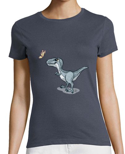 Camiseta mujer Blue Dinosaur - latostadora.com - Modalova