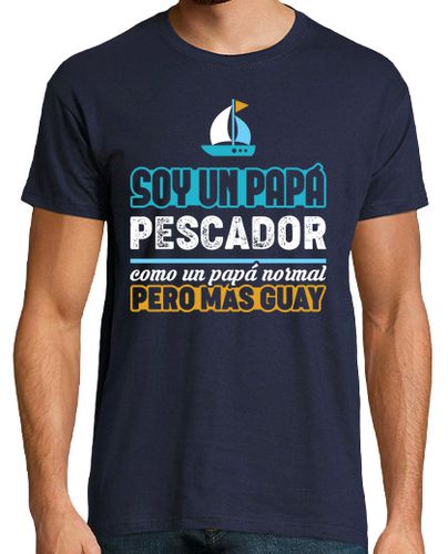 Camiseta Hombre Manga Corta Papá Pescador, Día del Padre laTostadora - latostadora.com - Modalova