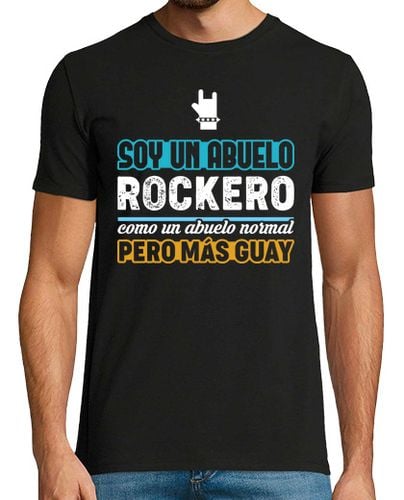 Camiseta Hombre Manga Corta Abuelo Rockero, Día del Padre laTostadora - latostadora.com - Modalova