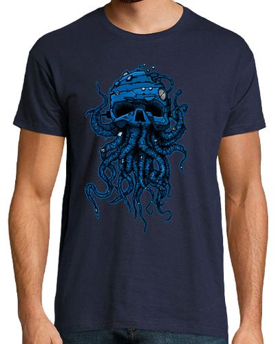 Camiseta cabeza pulpo azul - latostadora.com - Modalova
