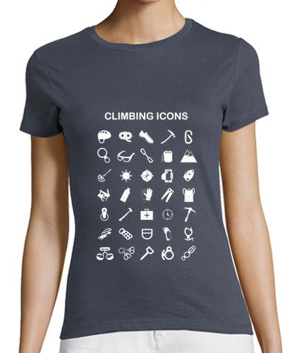 Camiseta mujer Climbing icons - latostadora.com - Modalova