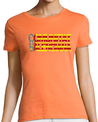 Camiseta mujer COMUNITAT VALENCIANA (BANDERA) - latostadora.com - Modalova