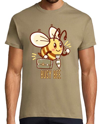 Camiseta Hombre Manga Corta abeja ocupada - abeja ocupada - camisa de hombre laTostadora - latostadora.com - Modalova