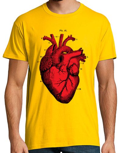 Camiseta Vintage Heart -Red & Black laTostadora - latostadora.com - Modalova