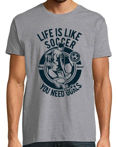 Camiseta Life is like Soccer - latostadora.com - Modalova