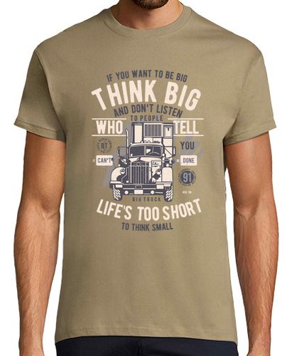 Camiseta Hombre Manga Corta Think Big laTostadora - latostadora.com - Modalova