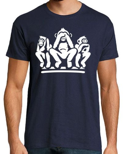 Camiseta Hombre Manga Corta Los tres monos sabios laTostadora - latostadora.com - Modalova