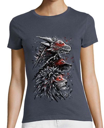 Camiseta Mujer Manga Corta león lobo dragón laTostadora - latostadora.com - Modalova