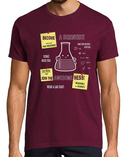 Camiseta Hombre Manga Corta Become a scientist laTostadora - latostadora.com - Modalova